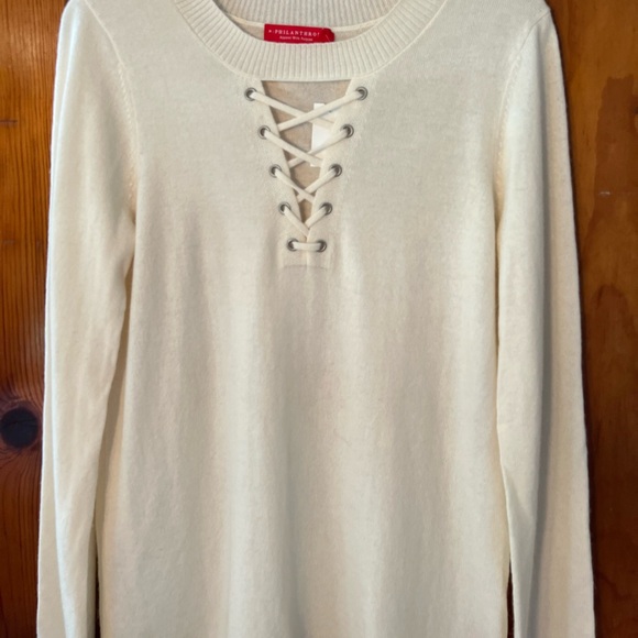Philanthropy Willow St Cream Long Sleeve M New NWT - Picture 10 of 14